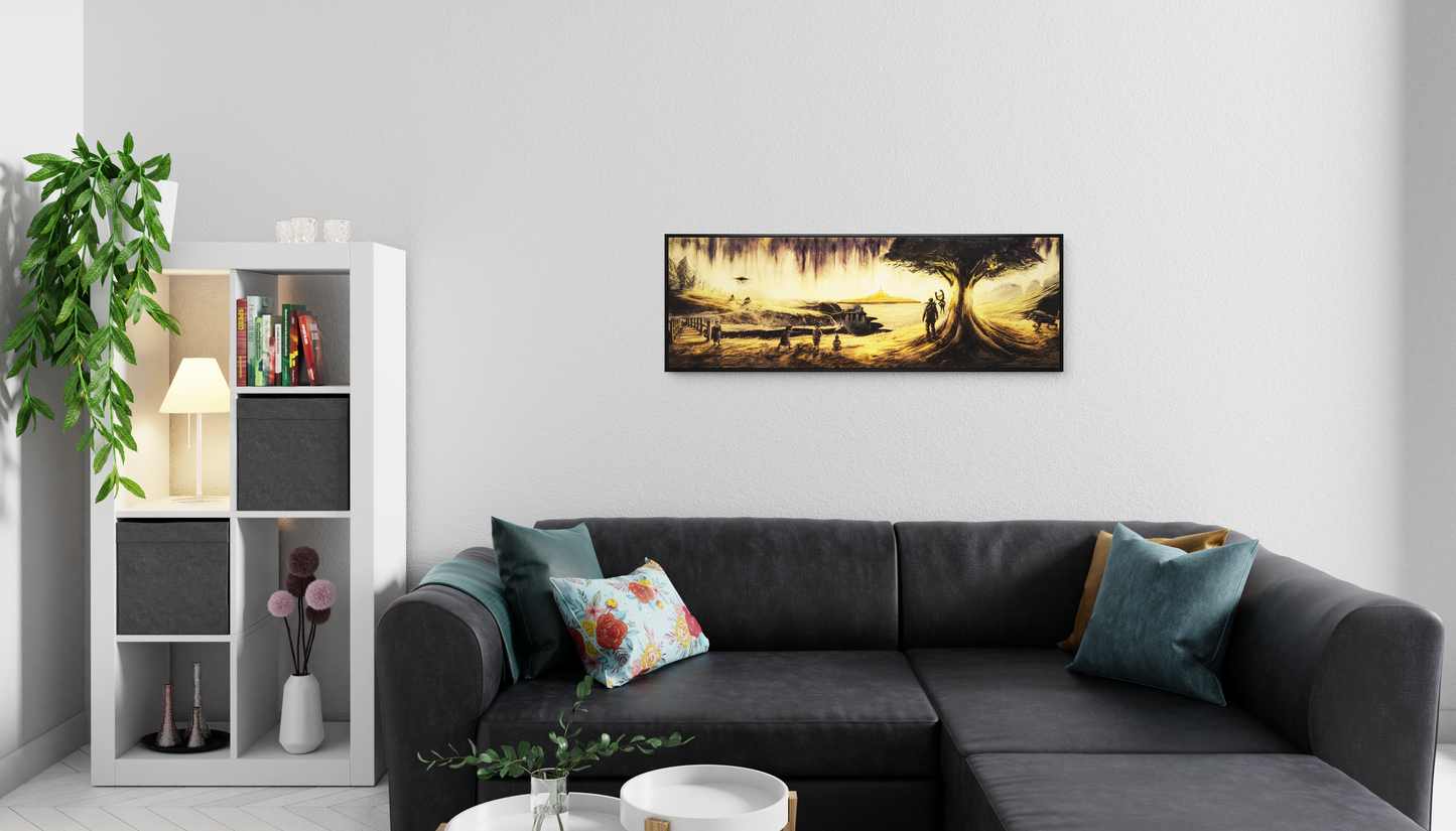 Twilight Symphony Large Framed Canvas