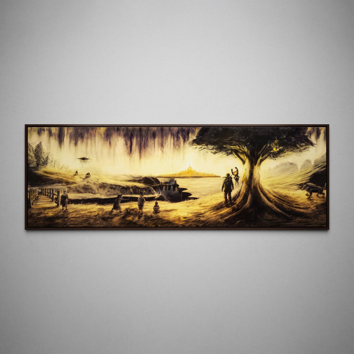 Twilight Symphony Large Framed Canvas